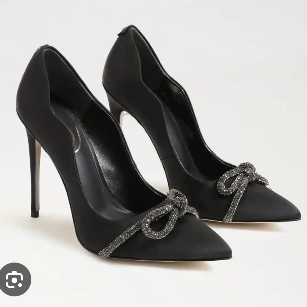 Sam Edelman Deela Pumps in Black Satin women’s size 7